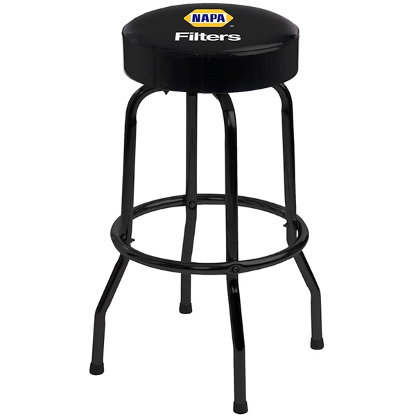 Bar Stool with Custom Logo and Swivel Seat - Bar Stool with Custom Logo and Swivel Seat - Image 2 of 2