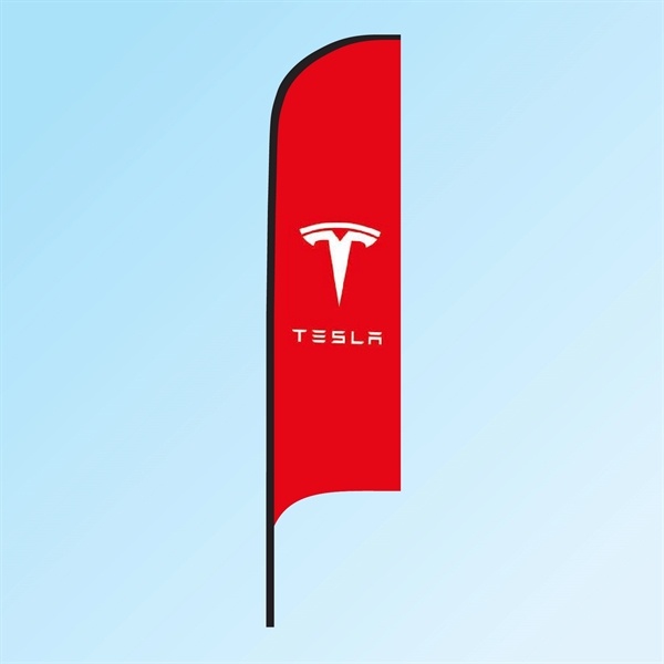 Single-Sided 8' PromoFlag w/Ground Stake - Dye Sublimated - Single-Sided 8' PromoFlag w/Ground Stake - Dye Sublimated - Image 0 of 0