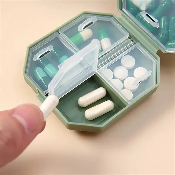 Small 6 Grid Compartments Pill Holder Box - Small 6 Grid Compartments Pill Holder Box - Image 4 of 8