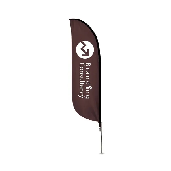 2' x 7.58' Feather flag, Double Sided package w/spike base - 2' x 7.58' Feather flag, Double Sided package w/spike base - Image 0 of 8