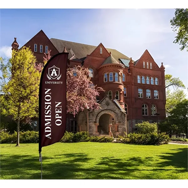 2.25ft x 11.5ft Feather flag - Double sided- w/cross base - 2.25ft x 11.5ft Feather flag - Double sided- w/cross base - Image 1 of 8