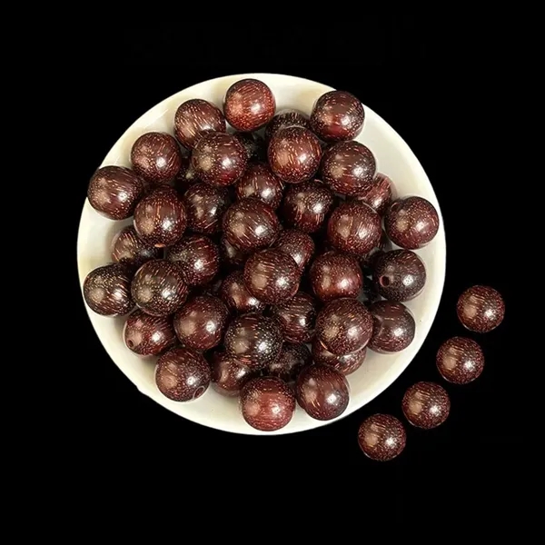 Natural Zambian Rosewood Buddhist Bead Bracelet - Natural Zambian Rosewood Buddhist Bead Bracelet - Image 1 of 1