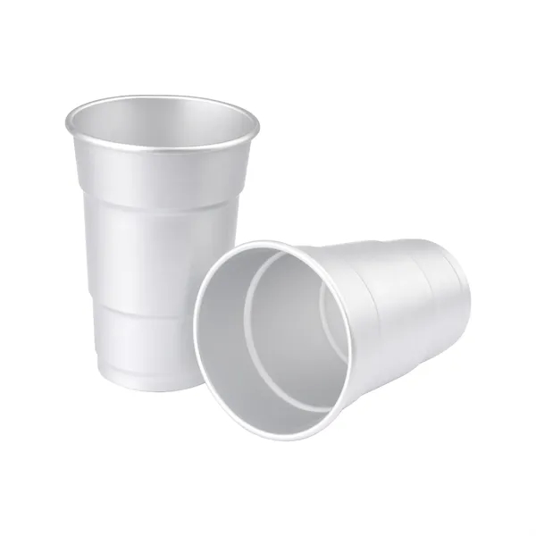 16 OZ Reusable Aluminum Cups Metal Stadium Solo - 16 OZ Reusable Aluminum Cups Metal Stadium Solo - Image 3 of 3