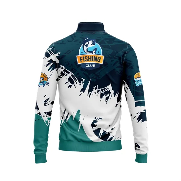 Sublimation 180G Mesh UPF 50+ Long Sleeve Fishing Quarter - Sublimation 180G Mesh UPF 50+ Long Sleeve Fishing Quarter - Image 2 of 2