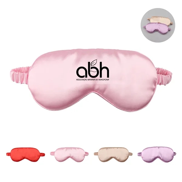 8" x 3.75" Silky Satin Eye Masks for Sleep W/ Elastic Strap - 8" x 3.75" Silky Satin Eye Masks for Sleep W/ Elastic Strap - Image 0 of 3