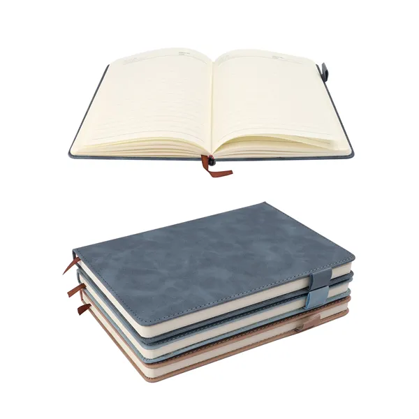 A5 PU Leather Journal Notebook w/ Pen Holder 200 Lined Pages - A5 PU Leather Journal Notebook w/ Pen Holder 200 Lined Pages - Image 2 of 3