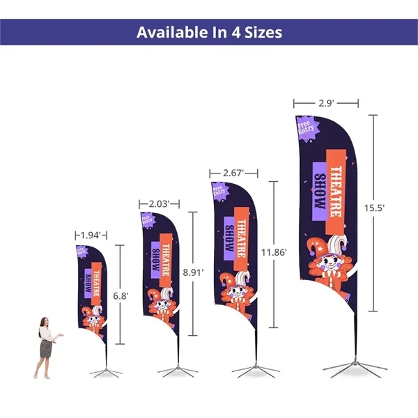 Concave Flags, Double Sided package (2.9ft x 15.5ft) - Concave Flags, Double Sided package (2.9ft x 15.5ft) - Image 5 of 8