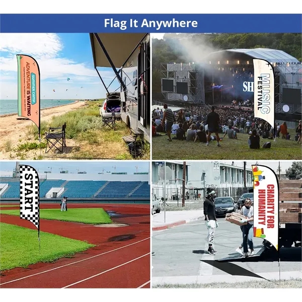 Concave Flags, Double Sided package (2.9ft x 15.5ft) - Concave Flags, Double Sided package (2.9ft x 15.5ft) - Image 7 of 8