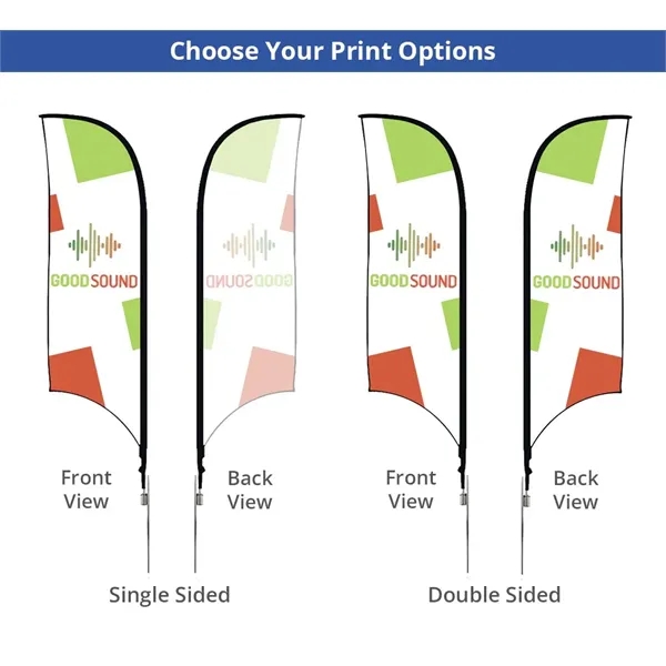 Concave Flags, Double Sided package (2.67ft x 11.86ft) - Concave Flags, Double Sided package (2.67ft x 11.86ft) - Image 6 of 8