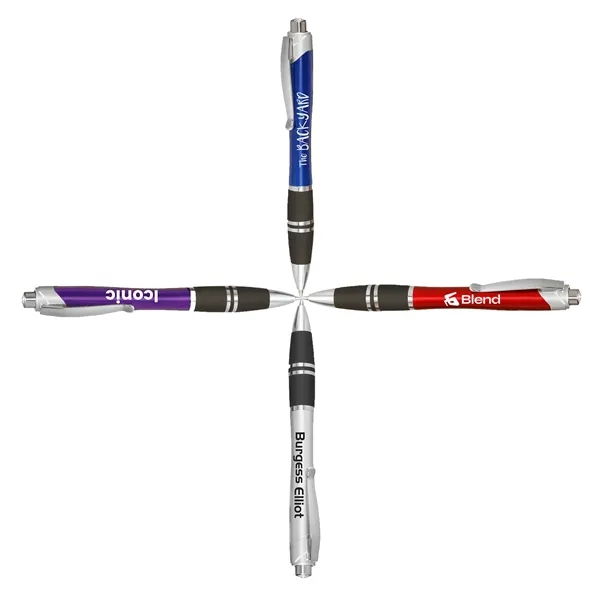 Plastic Pens with Silver Accents - Plastic Pens with Silver Accents - Image 4 of 5