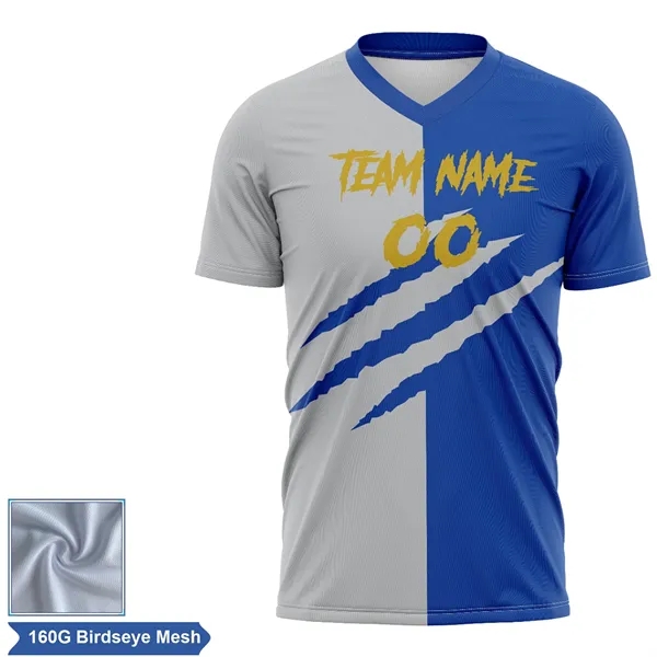 Men's & Kids' Sublimation Soccer Jersey - Birdseye Mesh - Men's & Kids' Sublimation Soccer Jersey - Birdseye Mesh - Image 1 of 2
