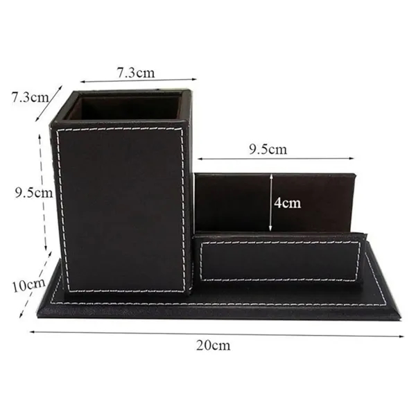 Desk Storage Box with Business Card Holder - Desk Storage Box with Business Card Holder - Image 3 of 3