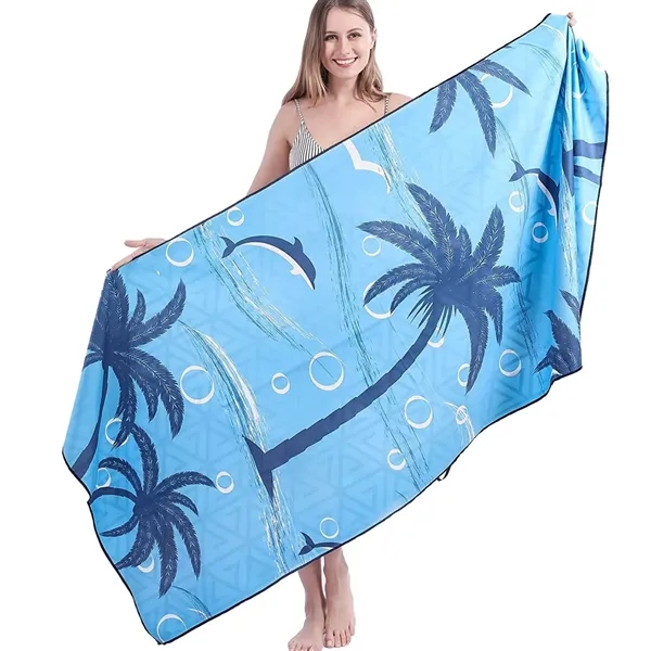 30"x 60" Sublimated Microfiber Sand Proof Beach Towel - 30"x 60" Sublimated Microfiber Sand Proof Beach Towel - Image 0 of 3