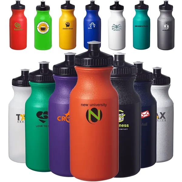 Lightweight Push-cap Water Bottle - Recyclable, 20 oz. - Lightweight Push-cap Water Bottle - Recyclable, 20 oz. - Image 15 of 28