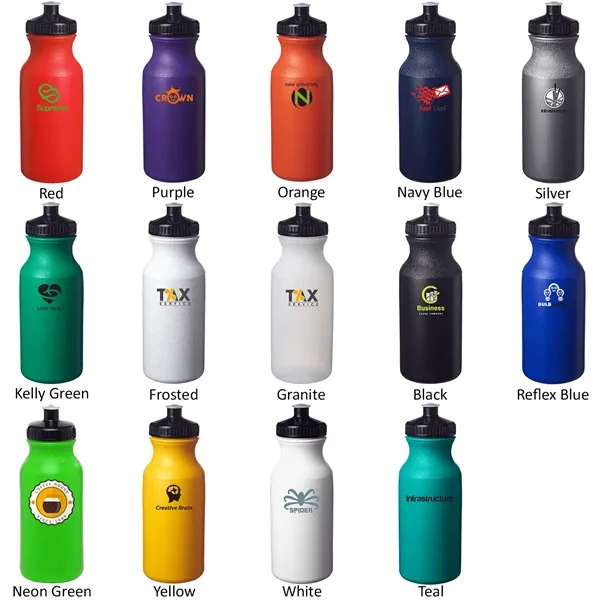 Lightweight Push-cap Water Bottle - Recyclable, 20 oz. - Lightweight Push-cap Water Bottle - Recyclable, 20 oz. - Image 16 of 28