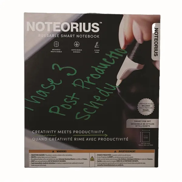 Noteorius® Reusable Smart Notebook - Noteorius® Reusable Smart Notebook - Image 9 of 9