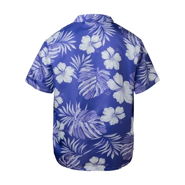 Sublimation Pongee Full-Button Shirt - Men, Women, Kids - Sublimation Pongee Full-Button Shirt - Men, Women, Kids - Image 3 of 5