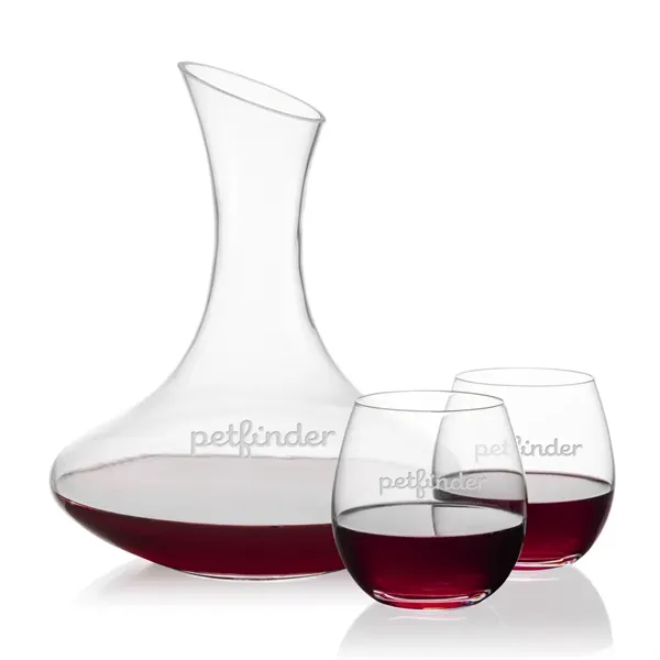 Hampton Carafe & Redmond Stemless Wine