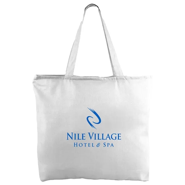 12 oz. Zippered Cotton Canvas Tote - 12 oz. Zippered Cotton Canvas Tote - Image 1 of 10