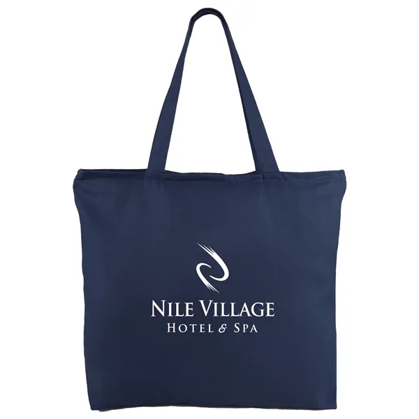 12 oz. Zippered Cotton Canvas Tote - 12 oz. Zippered Cotton Canvas Tote - Image 5 of 10