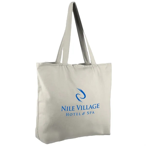 12 oz. Zippered Cotton Canvas Tote - 12 oz. Zippered Cotton Canvas Tote - Image 6 of 10