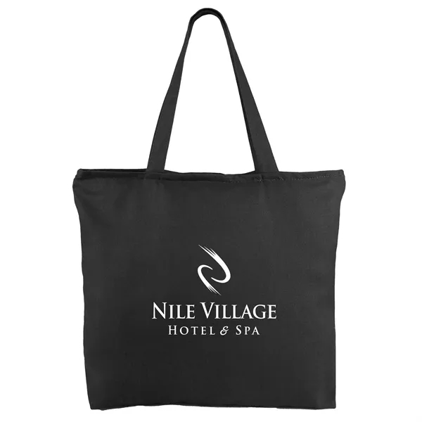 12 oz. Zippered Cotton Canvas Tote - 12 oz. Zippered Cotton Canvas Tote - Image 9 of 10