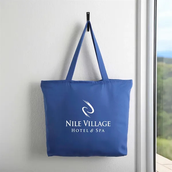 12 oz. Zippered Cotton Canvas Tote - 12 oz. Zippered Cotton Canvas Tote - Image 10 of 10