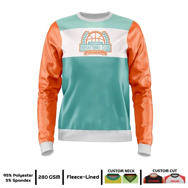 Unisex Sublimation Premium Performance 8.3 Oz Sweatshirt w/ - Unisex Sublimation Premium Performance 8.3 Oz Sweatshirt w/ - Image 0 of 1