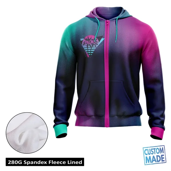 Unisex Sublimation Premium Performance 8.3 Oz Full Zip - Unisex Sublimation Premium Performance 8.3 Oz Full Zip - Image 0 of 1