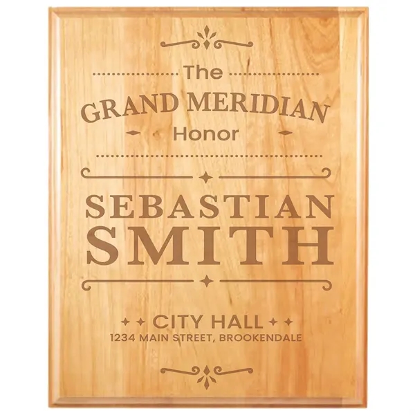 12" x 15" Genuine Cherry Plaque - 12" x 15" Genuine Cherry Plaque - Image 0 of 1