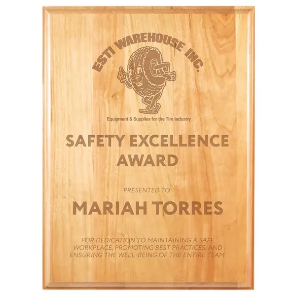 9" x 12" Genuine Cherry Plaque - 9" x 12" Genuine Cherry Plaque - Image 0 of 1