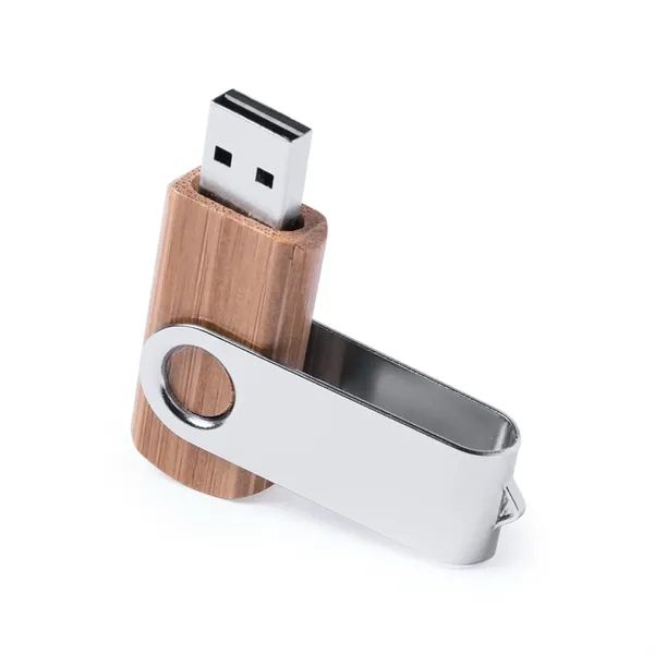 Wood Casing Aluminum Swivel-Style PCB USB Drive - Wood Casing Aluminum Swivel-Style PCB USB Drive - Image 0 of 1