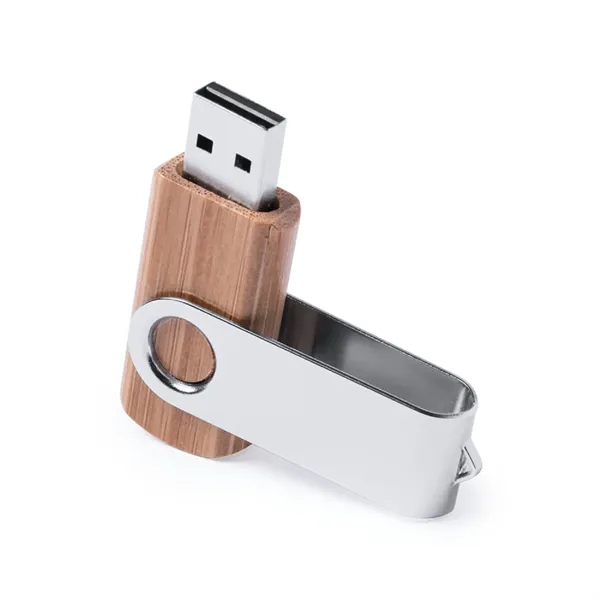 Wood Casing Aluminum Swivel-Style PCB USB Drive - Wood Casing Aluminum Swivel-Style PCB USB Drive - Image 1 of 1
