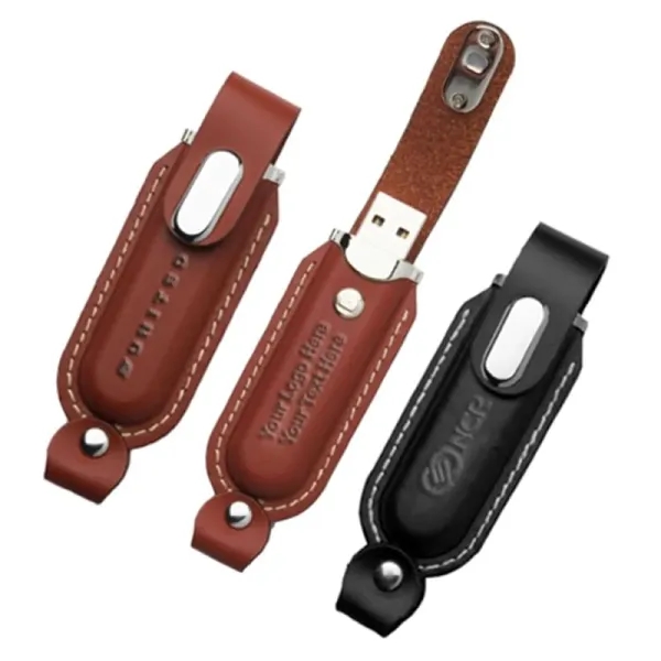 Leather Casing PCB USB Drive - Leather Casing PCB USB Drive - Image 1 of 1