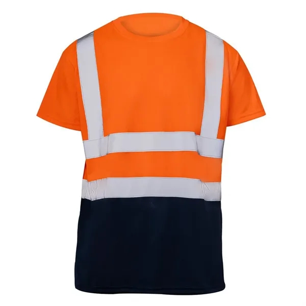 VISIPRO Short Sleeve Reflective Colorblock Safety T-Shirt - - VISIPRO Short Sleeve Reflective Colorblock Safety T-Shirt - - Image 0 of 6