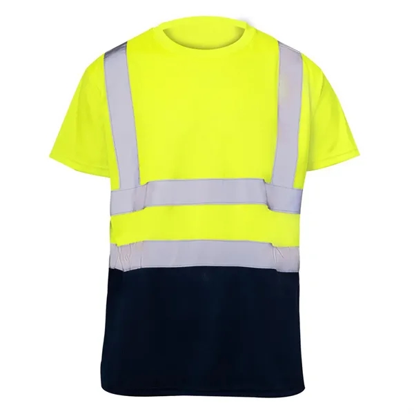 VISIPRO Short Sleeve Reflective Colorblock Safety T-Shirt - - VISIPRO Short Sleeve Reflective Colorblock Safety T-Shirt - - Image 1 of 6