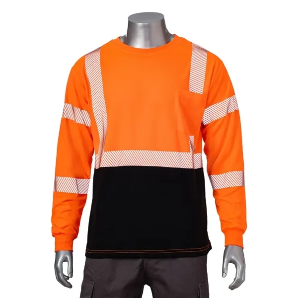 VISIPRO Long Sleeve Reflective Front Colorblock Safety Polo - VISIPRO Long Sleeve Reflective Front Colorblock Safety Polo - Image 0 of 6