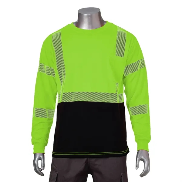 VISIPRO Long Sleeve Reflective Front Colorblock Safety Polo - VISIPRO Long Sleeve Reflective Front Colorblock Safety Polo - Image 2 of 6