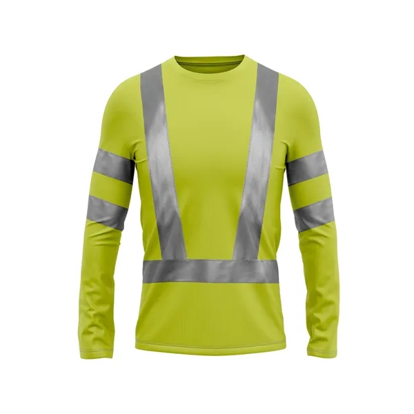 VISIPRO Long Sleeve Reflective Safety T-Shirt - Poly-Cotton - VISIPRO Long Sleeve Reflective Safety T-Shirt - Poly-Cotton - Image 2 of 5