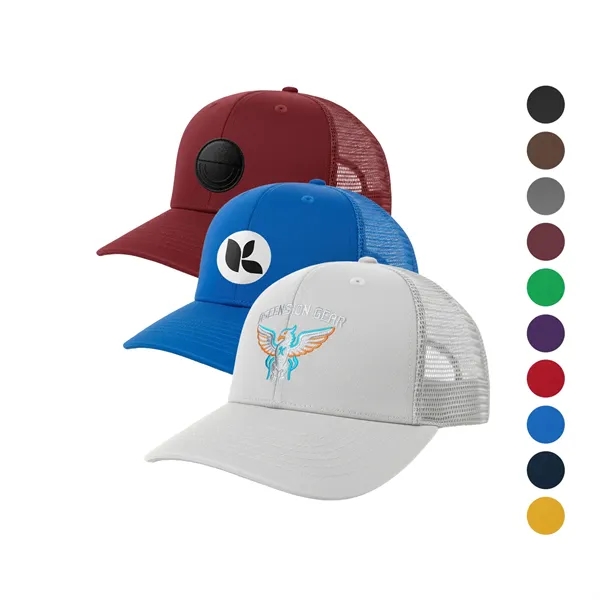 Premium Cotton & Mesh 6-Panel Structured Cap Velcro Closure