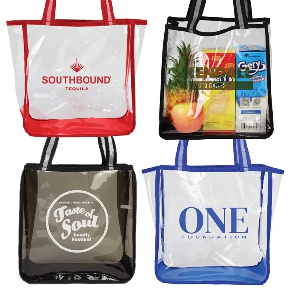Soft TPU Clear Stadium Tote Bag - Soft TPU Clear Stadium Tote Bag - Image 0 of 5