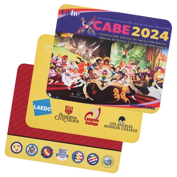 Soft Rubber & Jersey Mouse Pad w/ Full Color Dye Sublimation - Soft Rubber & Jersey Mouse Pad w/ Full Color Dye Sublimation - Image 0 of 1