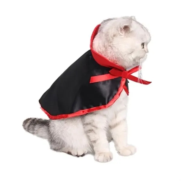 Halloween Cat Costume Pet Cape Outfit for Party and Photos - Halloween Cat Costume Pet Cape Outfit for Party and Photos - Image 4 of 10