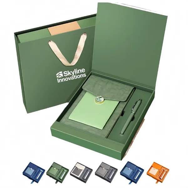 Corporate Gift Set with Notebook Pen and Insulated Bottle - Corporate Gift Set with Notebook Pen and Insulated Bottle - Image 0 of 11