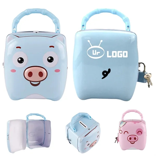 Tinplate Piggy Coin Bank - Tinplate Piggy Coin Bank - Image 0 of 2