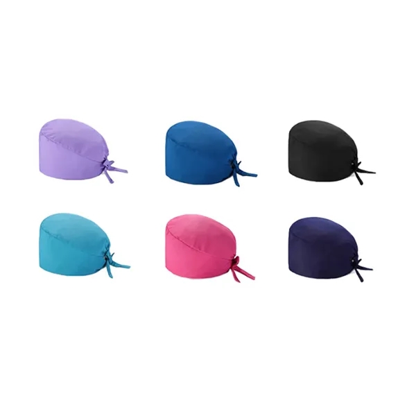 Breathable Sweat-Absorbing Cotton Work Cap with Mask Buttons - Breathable Sweat-Absorbing Cotton Work Cap with Mask Buttons - Image 3 of 4