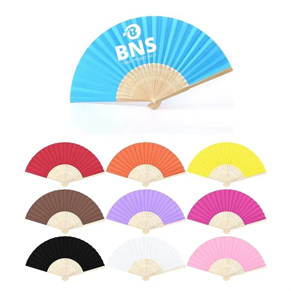 Wedding Party  Bamboo  Foldable Paper Hand  Fan - Wedding Party  Bamboo  Foldable Paper Hand  Fan - Image 0 of 0