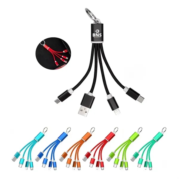 3 in 1 Mobile Phone Data Cable Multi Charging Cable - 3 in 1 Mobile Phone Data Cable Multi Charging Cable - Image 0 of 0