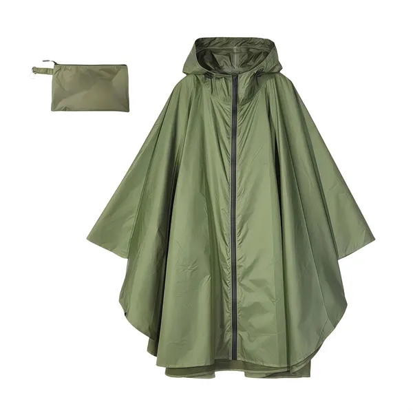 Unisex Rain Poncho Raincoat Hooded - Unisex Rain Poncho Raincoat Hooded - Image 3 of 14