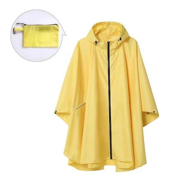 Unisex Rain Poncho Raincoat Hooded - Unisex Rain Poncho Raincoat Hooded - Image 5 of 14